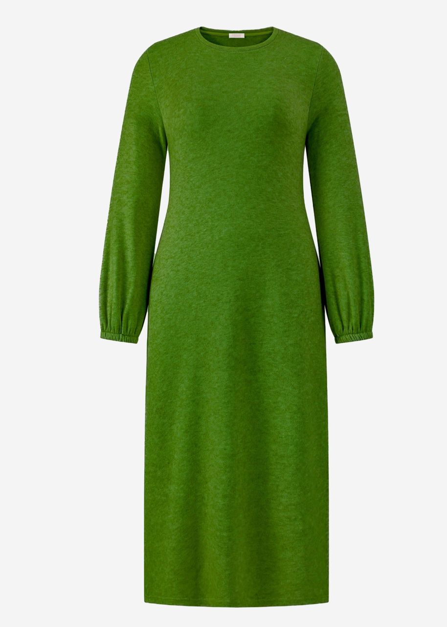 Super soft Jerseykleid in Midilänge - grün