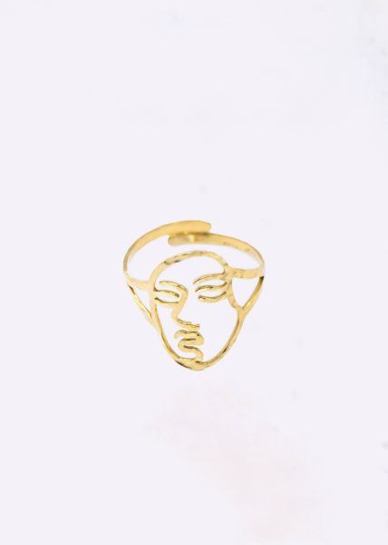 Ring "FACE", gold