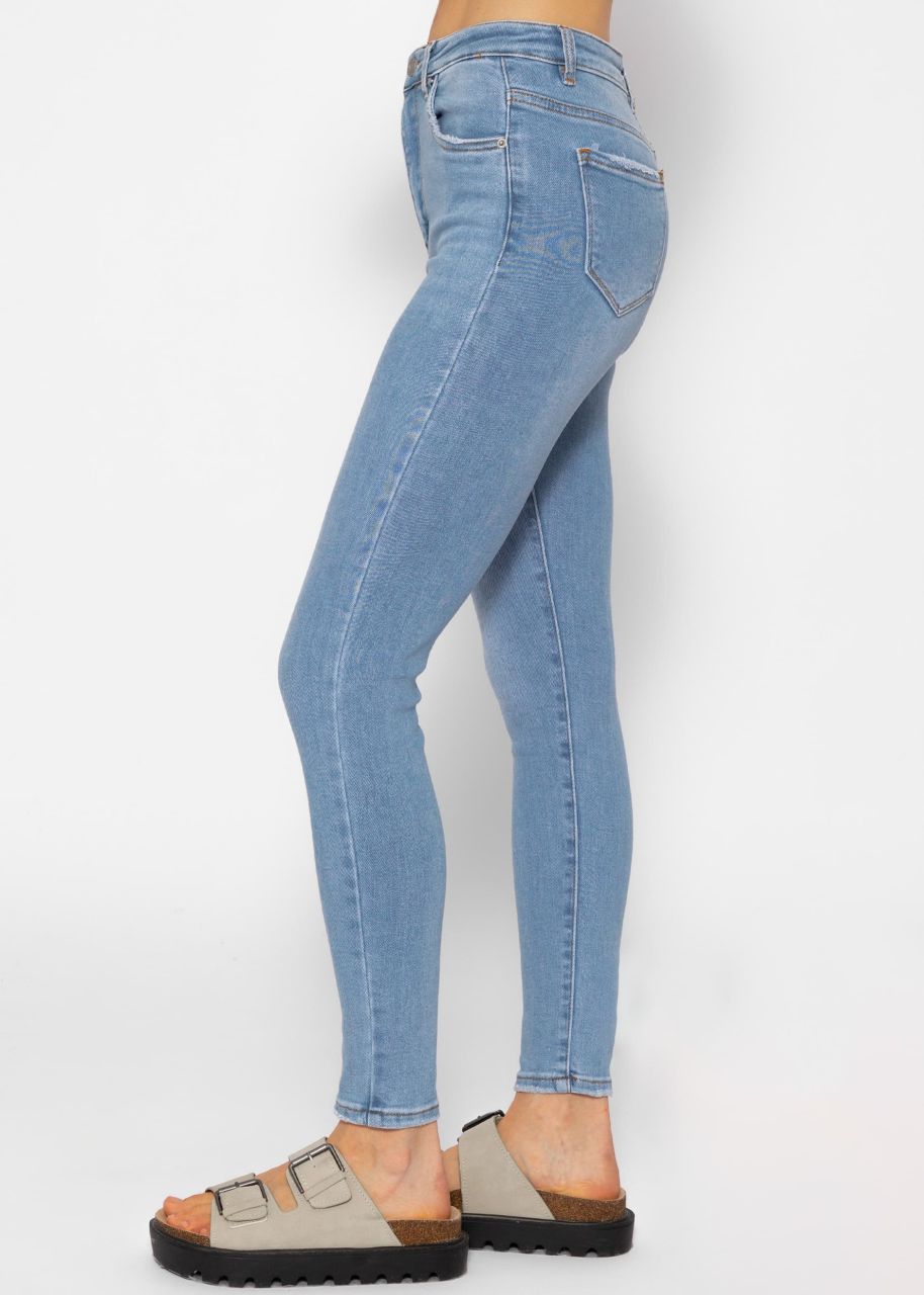 Highwaist Skinny Jeans - hellblau