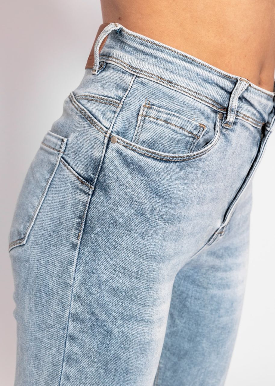 Push Up Jeans - hellblau