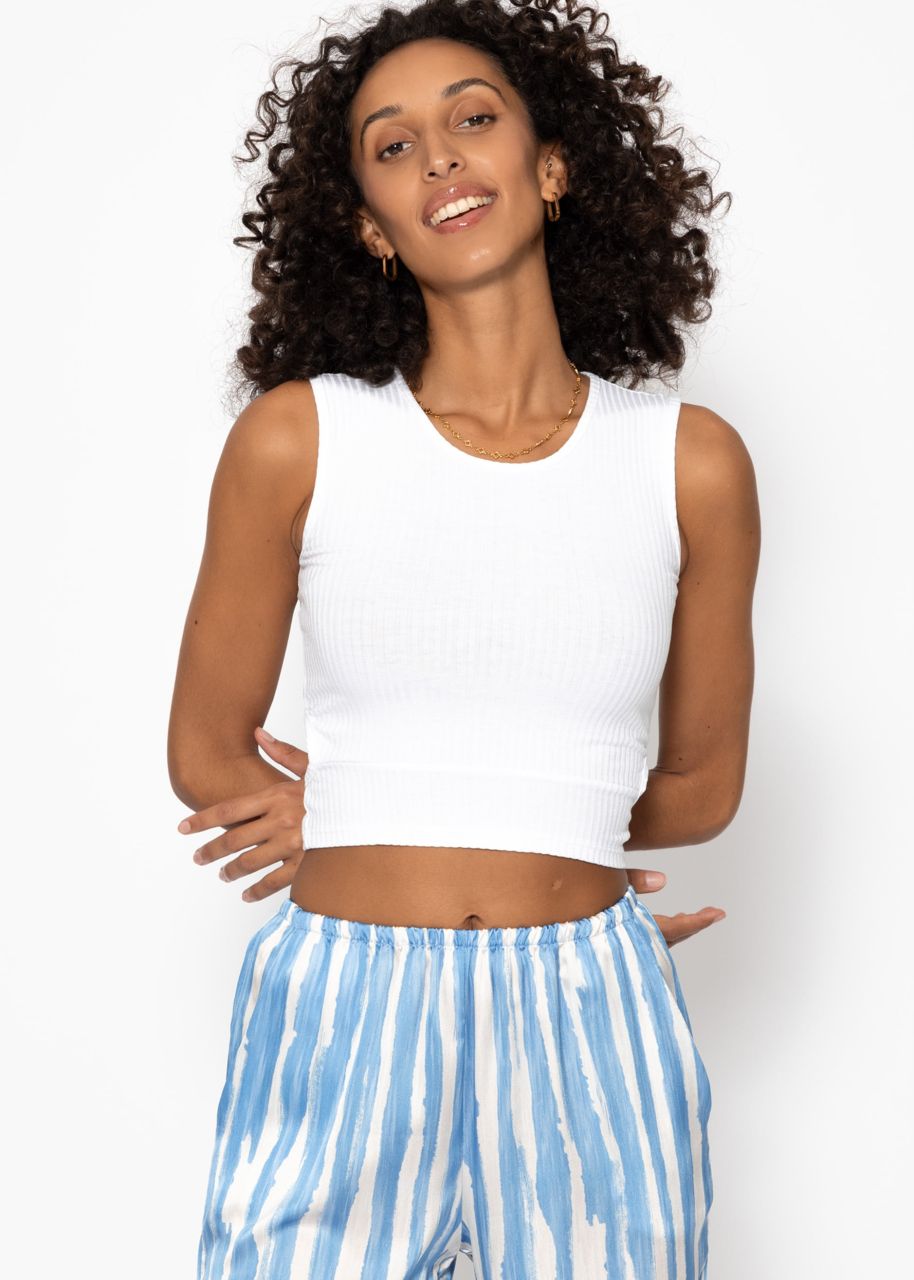 Top mit Cut-Out - offwhite