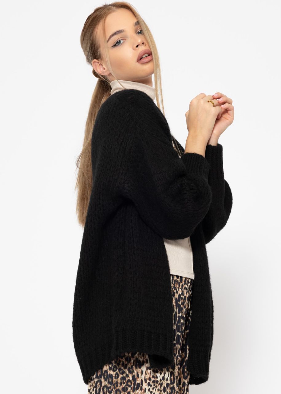 Oversize Cardigan - schwarz